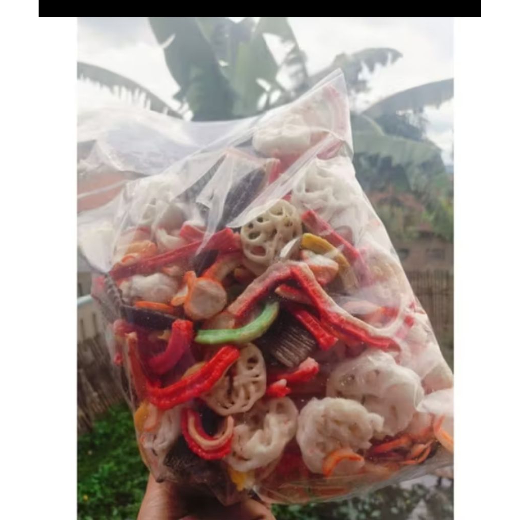 

seblak krupuk mix / kerupuk campur original daun jeruk