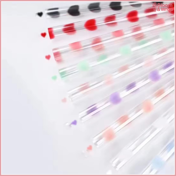 

PACK 20 Kertas Buket Cellophane Bening Transparan Motif LOVE Flower Wrapping Paper KB63