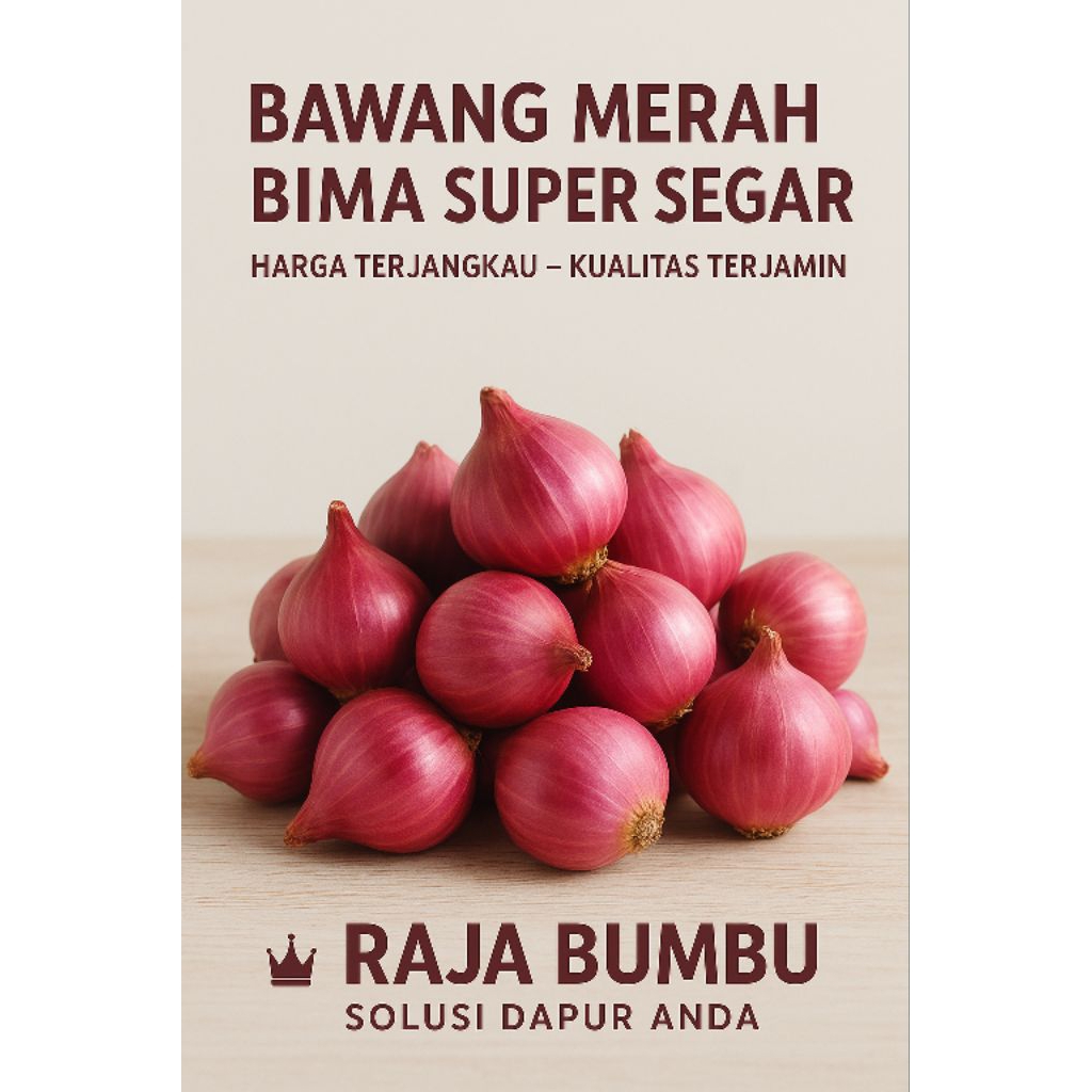 

BAWANG MERAH BIMA SEGAR. BUMBU DAPUR | 250gr - 1kg