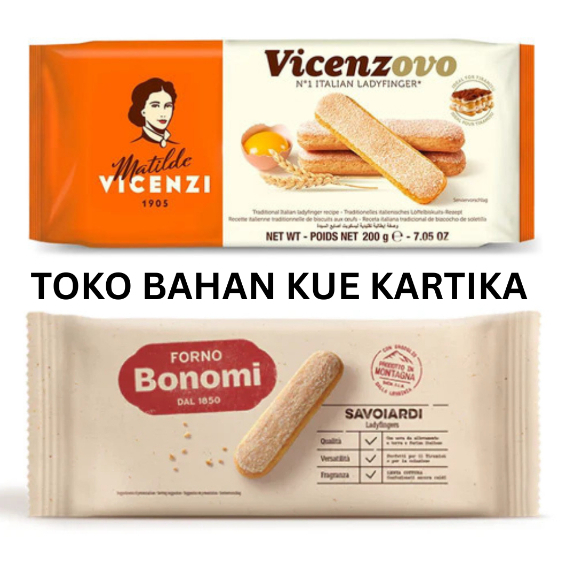 

Vincenzovo Lady Finger Biskuit Tiramisu 200gr / Forno Bonomi Lady Finger Biskuit Tiramisu 200gr