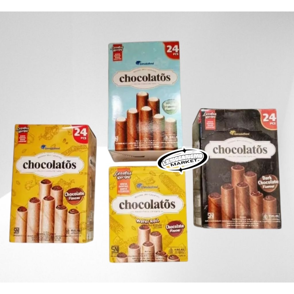 

Chocolatos Wafer Stick 8gr x 24pcs & 14gr x 24pcs (BOX)