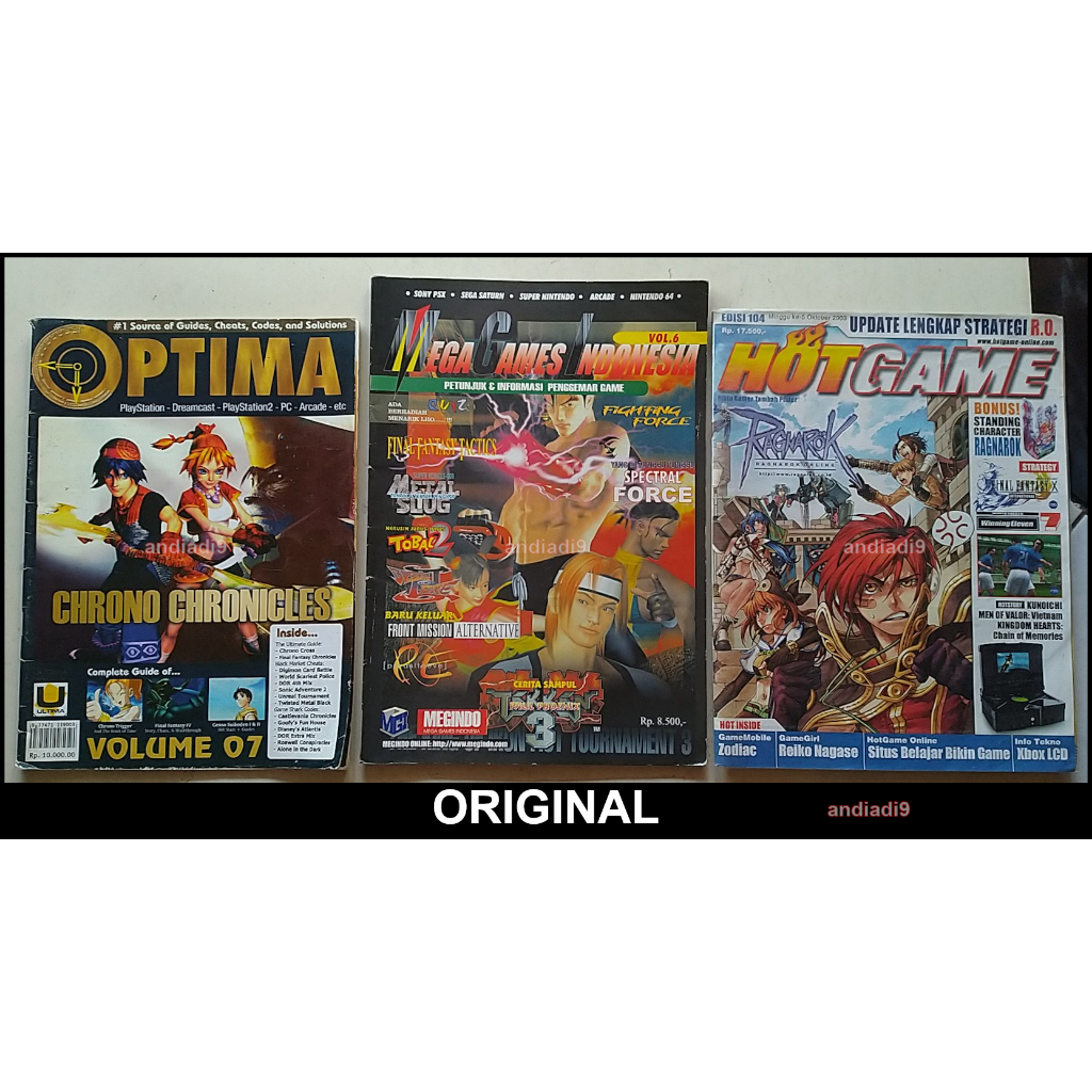 MAJALAH OPTIMA VOL.7 COMPLETE GUIDE CHRONO TRIGGER FINAL FANTASY IV SUIKODEN 1-2 THE ULTIMATE GUIDE 