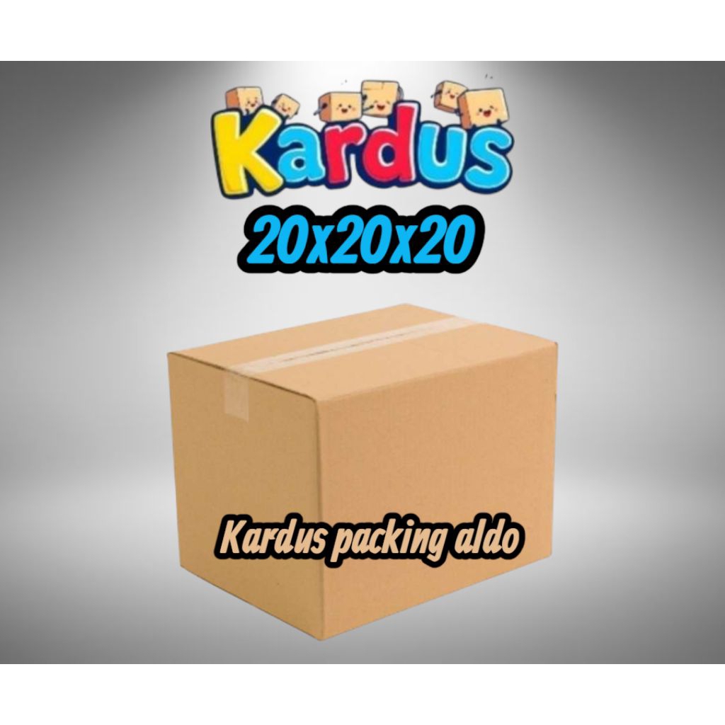 

kardus box packing 20x20x20