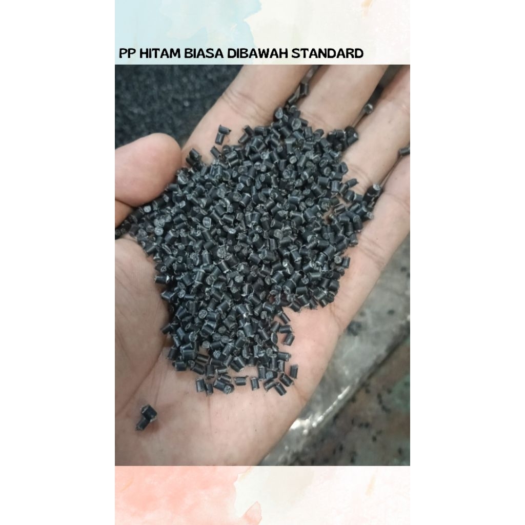 BIJI PLASTIK - PP HITAM BIASA DI BAWAH STANDARD IDR 8.000/KG