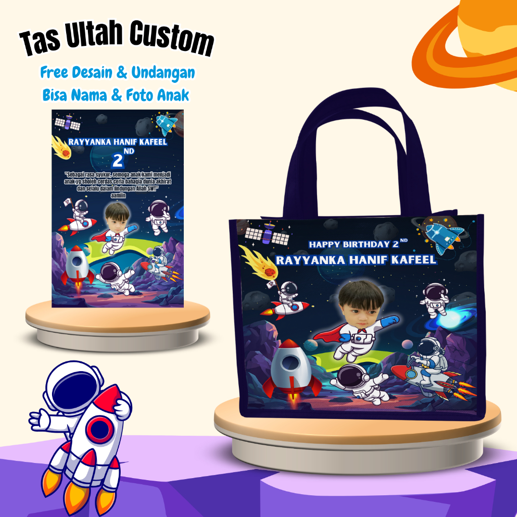 

Paket 40 Tas Ultah Ulang Tahun Anak Free Undangan Murah Unik Kekenian Custom Atsronot Nama Foto Muat Kfc Snack