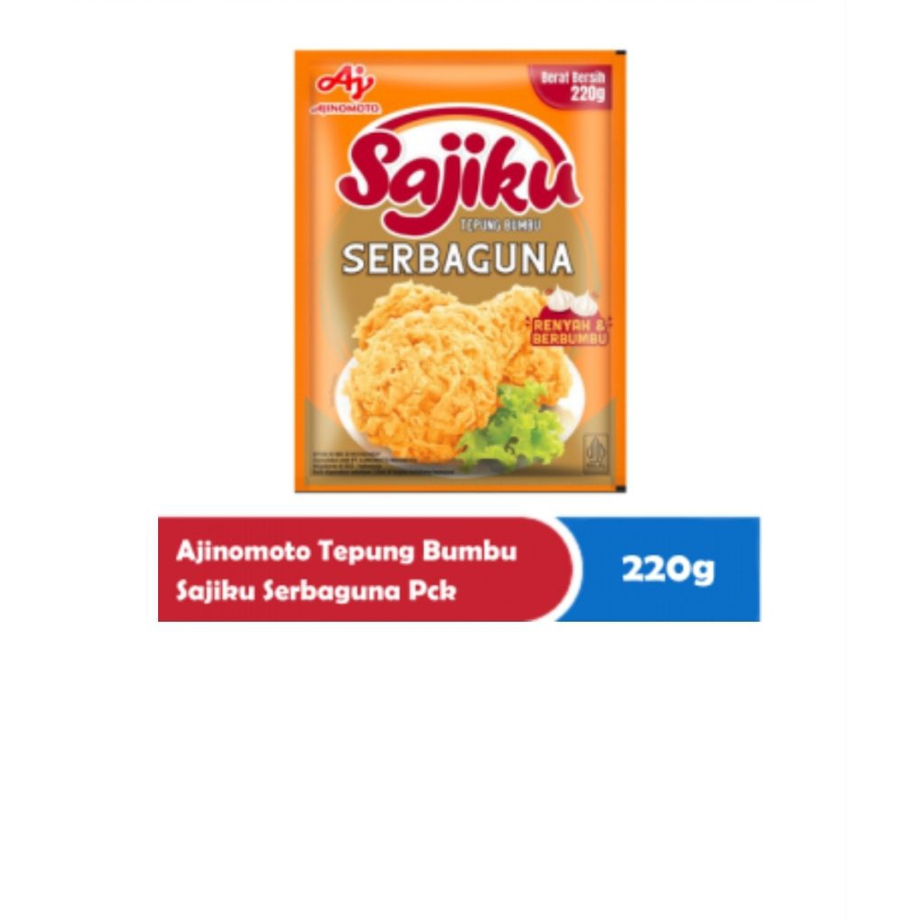 

Ajinomoto tepung bumbu sajiku serbaguna 220g