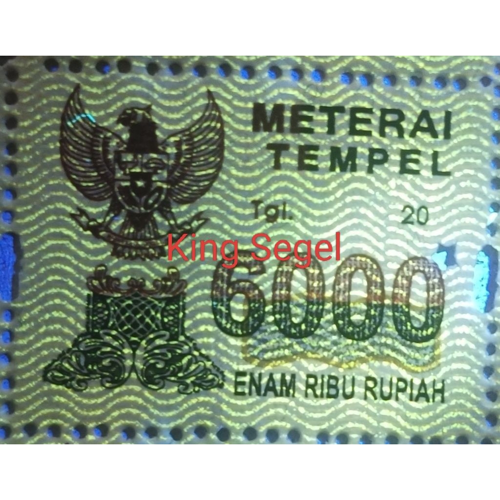 MATERAI 6000 TAHUN 2003 2004 2005 ORIGINAL