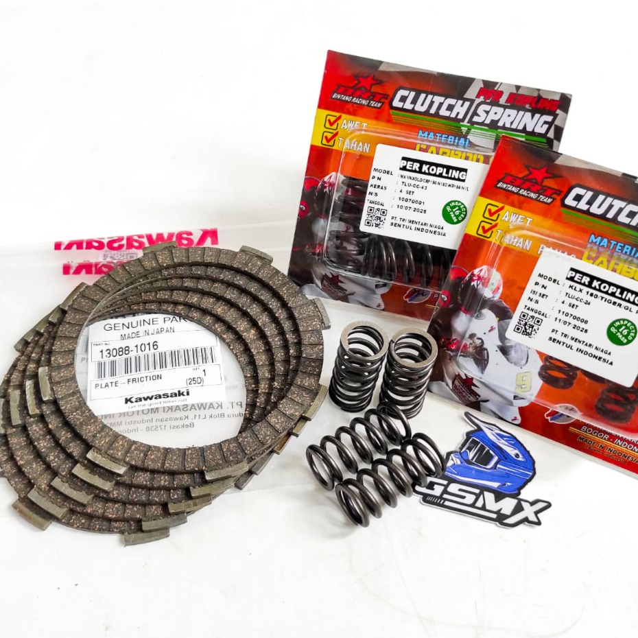 PAKET KAMPAS KOPLING KX 85 KX85 DAN PER KOPLING BRT CRF 150 L KLX 150 DTRACKER KLX BF