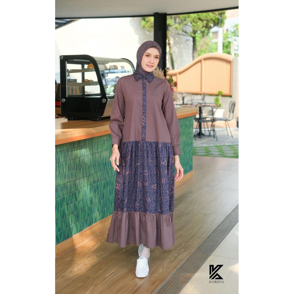 NAMANA MIDI DRESS KORINA ORIGINAL TERBARU