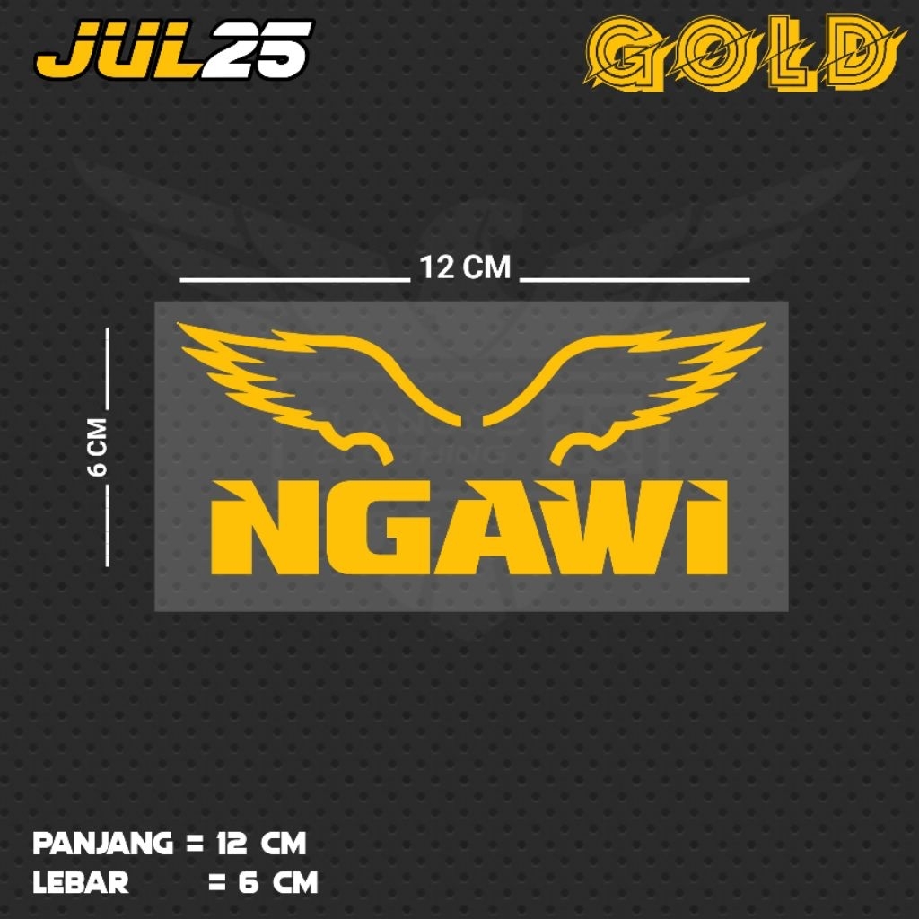 STIKER CUTTING TULISAN NGAWI / JUL25 JTR