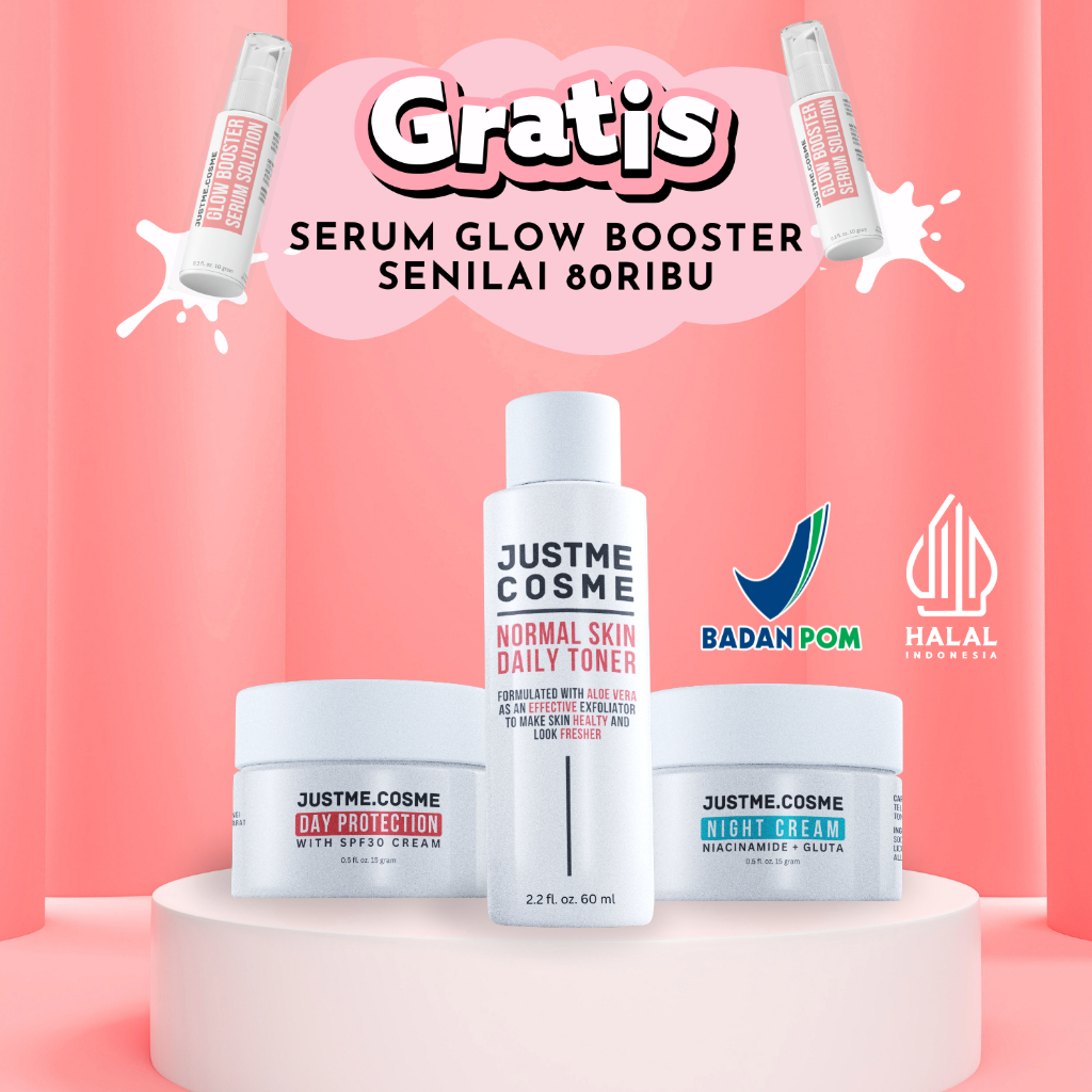 Paket Cream Glowing Express BPOM | Night Cream, Day Cream dan Toner Memutihkan dan Hilangkan Flek