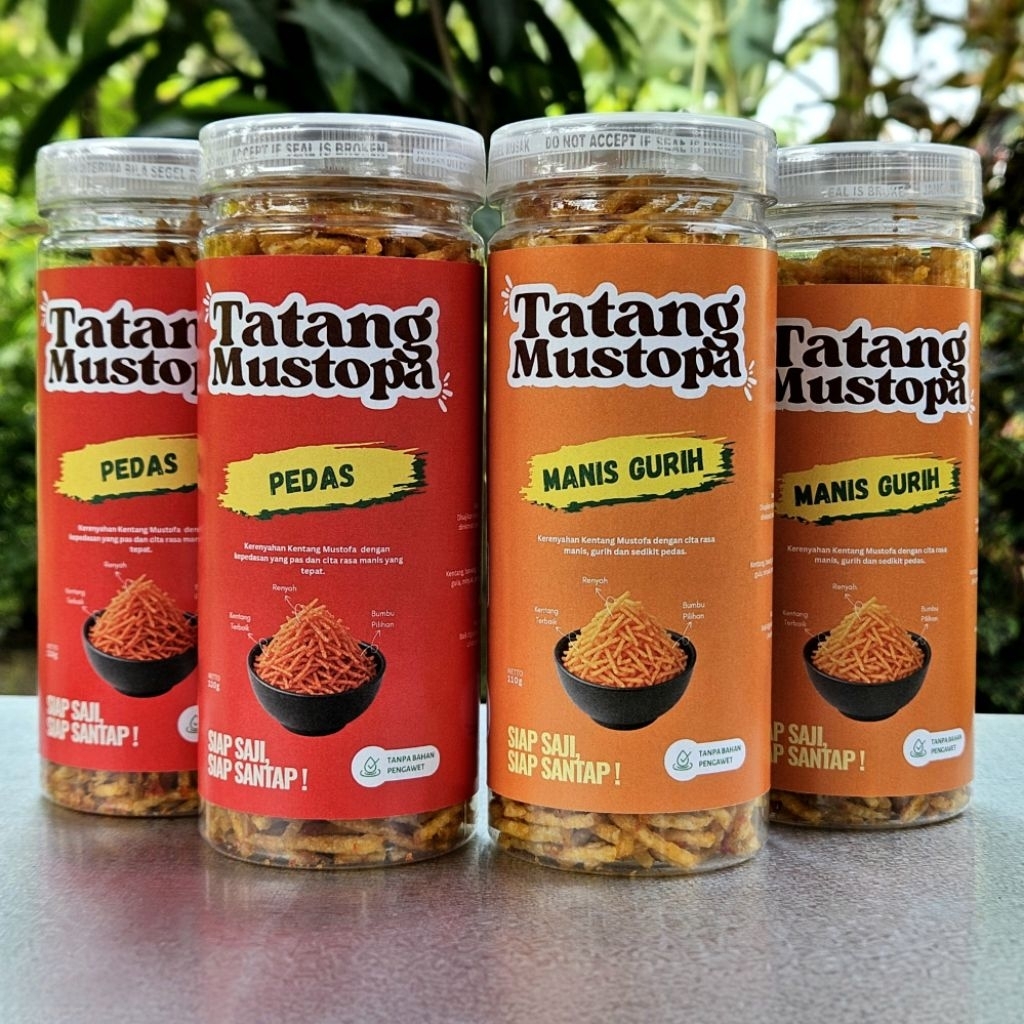 

TATANG MUSTOPA Kering Kentang Mustofa VIRAL 110gr Renyah Kriuk Balado Pedas Manis
