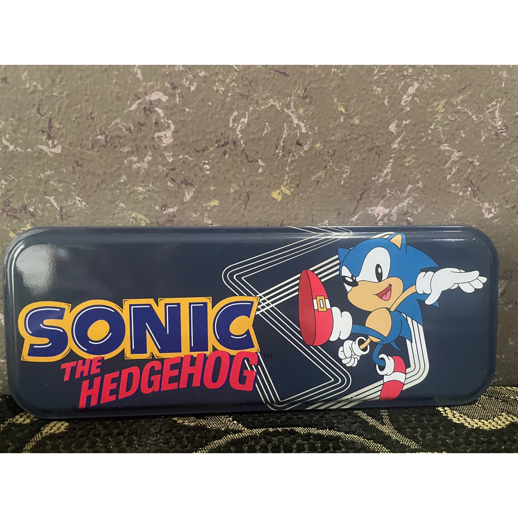 

Sonic The Hedgehog Pencil Case Sega Double Tier Metal Tin Cotton On Kid