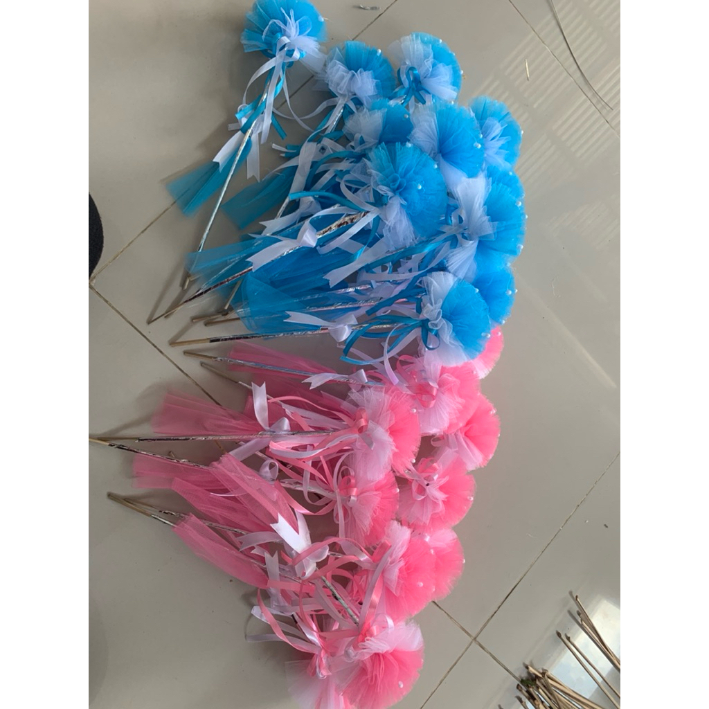 Bunga Telur Pengantin Tile Pom-Pom Premium | Souvenir Pernikahan Cantik Bunga Telur Pernikahan Tile 