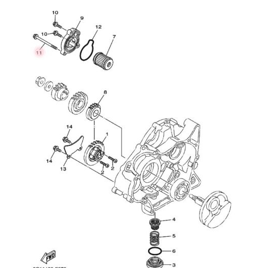 Baut Tutup Filter Oli Yamaha Vixion OLD NVL NVA 9502L-06080