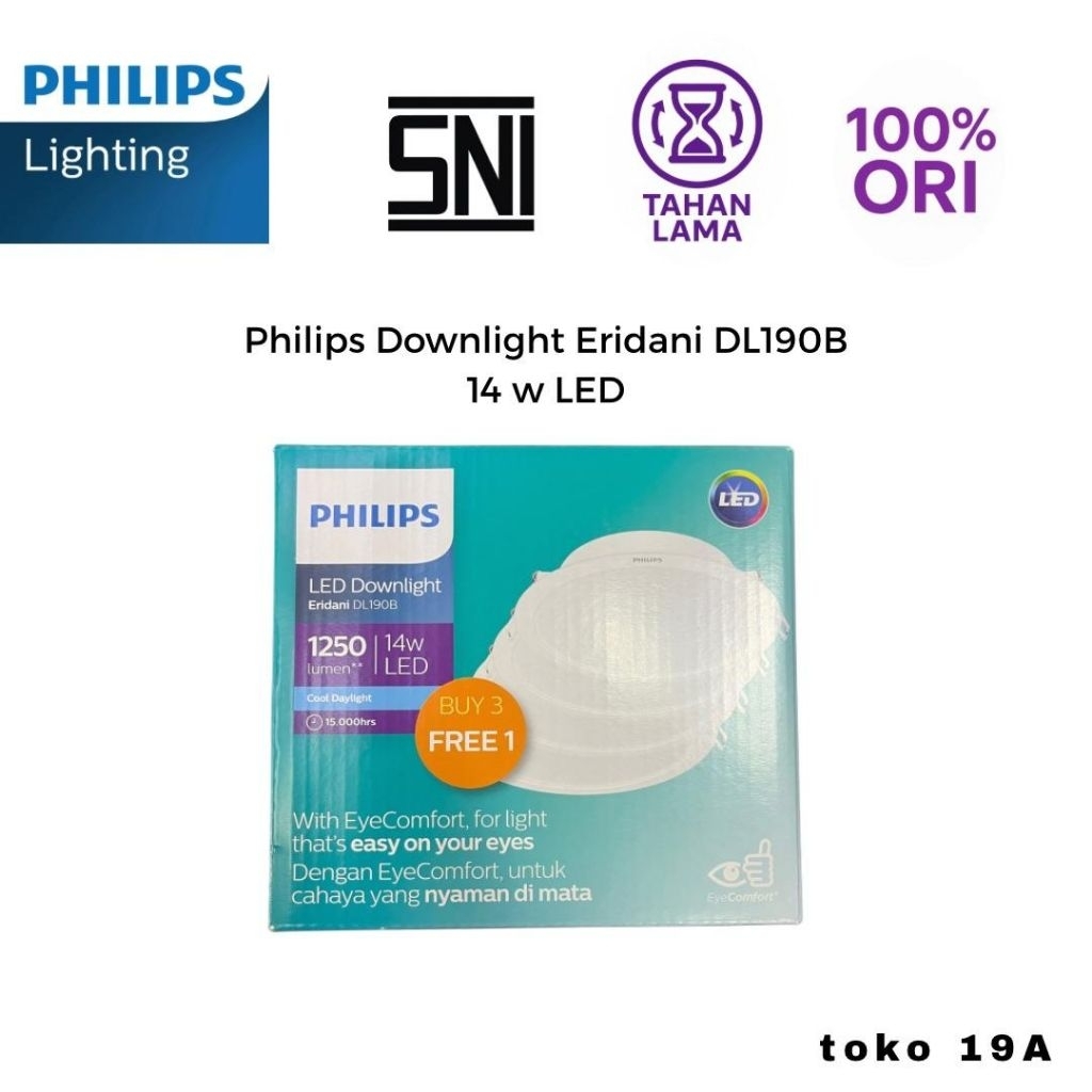Philips Downlight Eridani DL190B 14W LED cool daylight