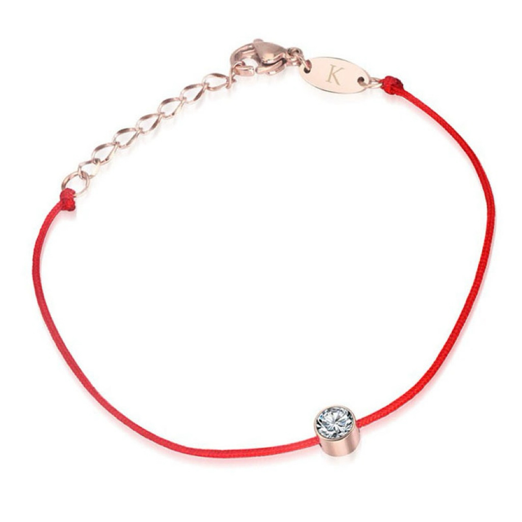 Gelang Redline Tali Merah Mix Titanium Nagita Simple Elegan