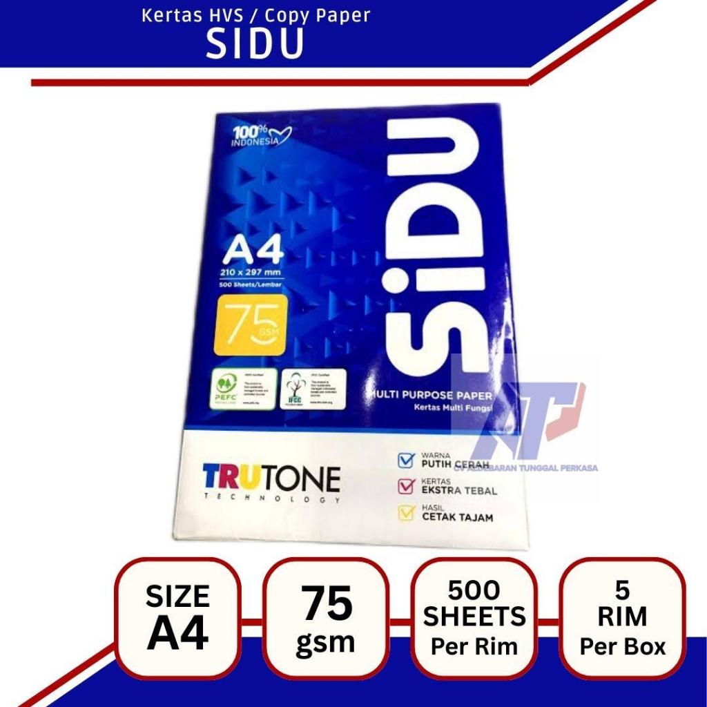 

Kertas HVS A4 SIDU SINAR DUNIA 75 gsm 1 RIM (500 Lembar) Copy Paper Print Copier Fotocopy