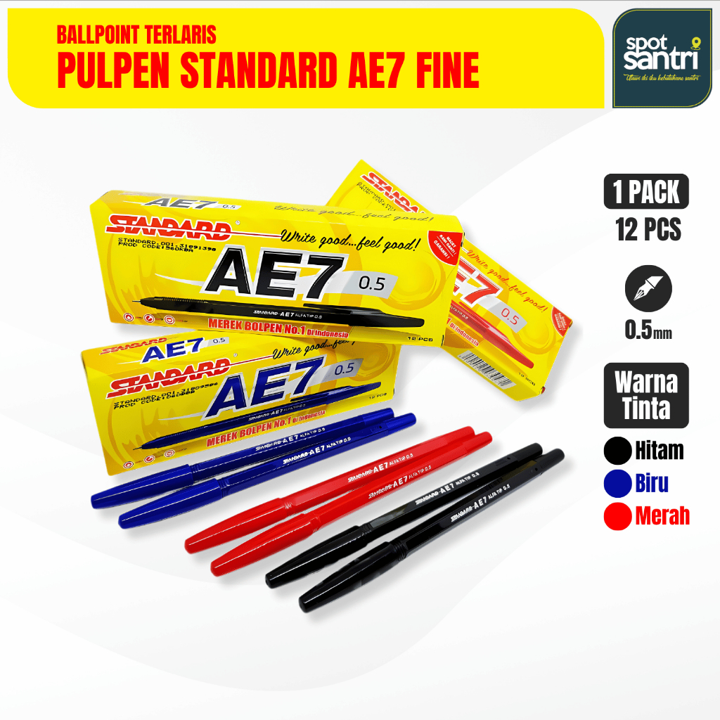 

Ballpoint Standard AE7 Fine | Pulpen Standard [LUSIN]