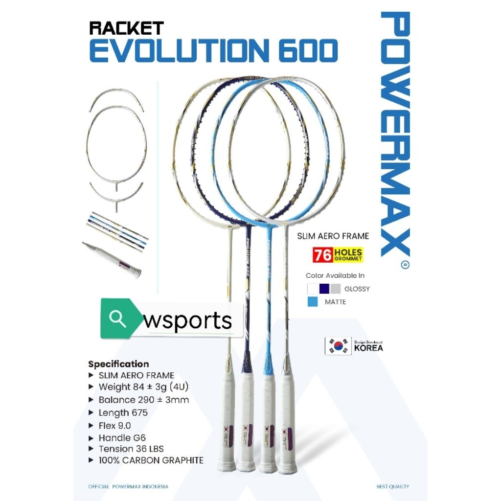 NEW DEALS Raket Badminton Powermax 36LBS Furious 50 M 800 Sting Shot Tectonic 28 Tornado 800
