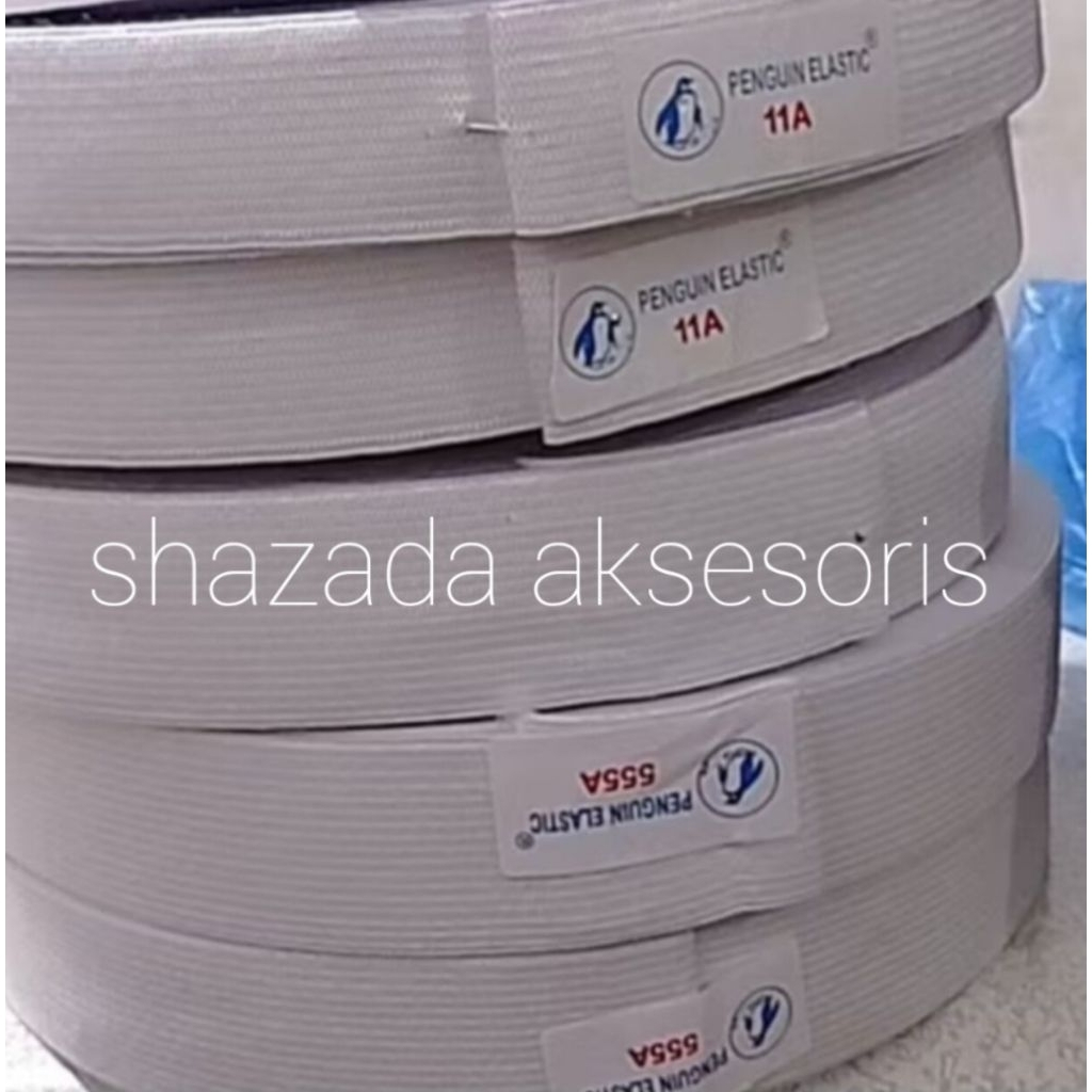 1 meter karet elastis ukuran 2 cm, 2,5 cm, 3 cm / karet kolor / karet celana kolor