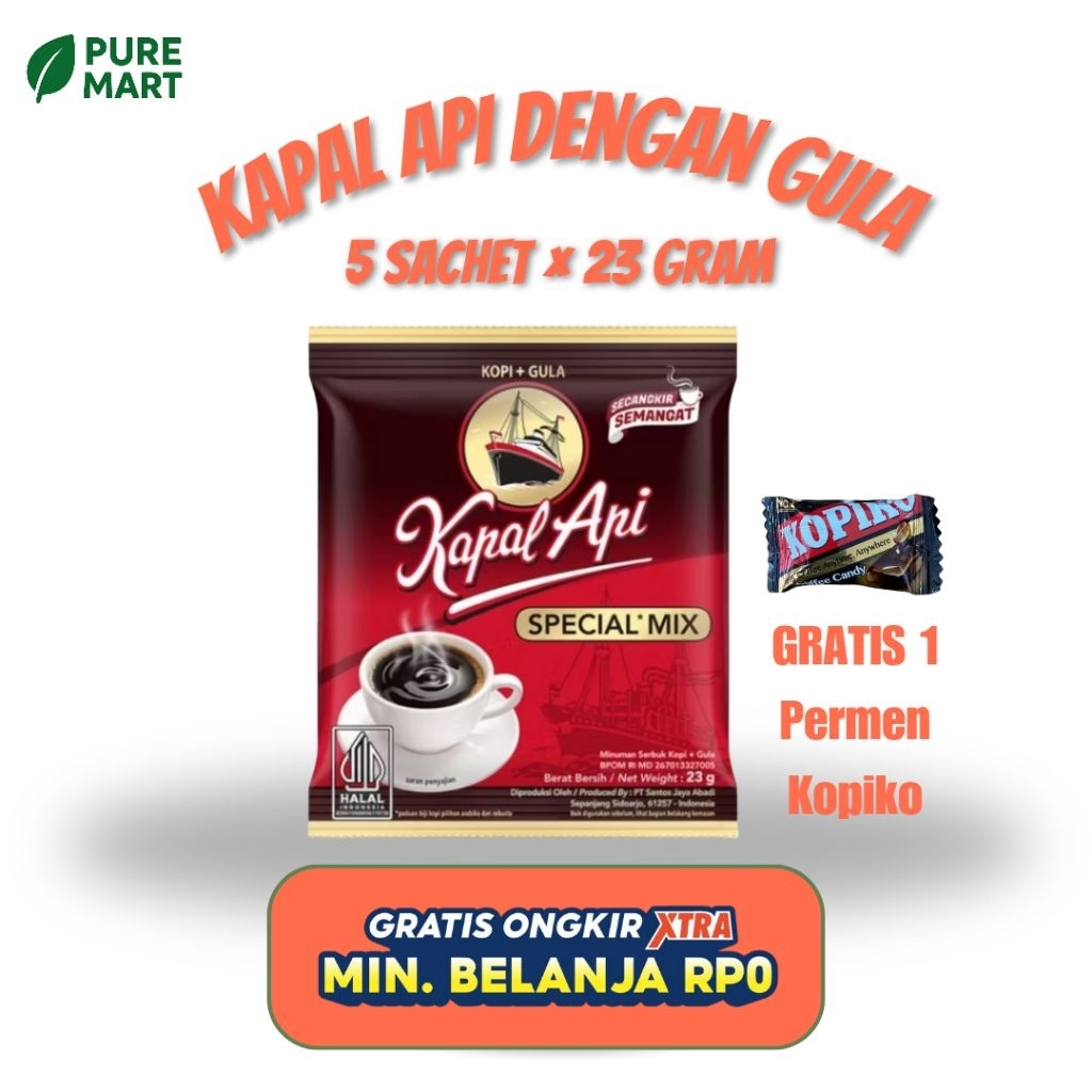 

KAPAL API Special Mix 23gr Kopi Bubuk Instan 5 Sachet