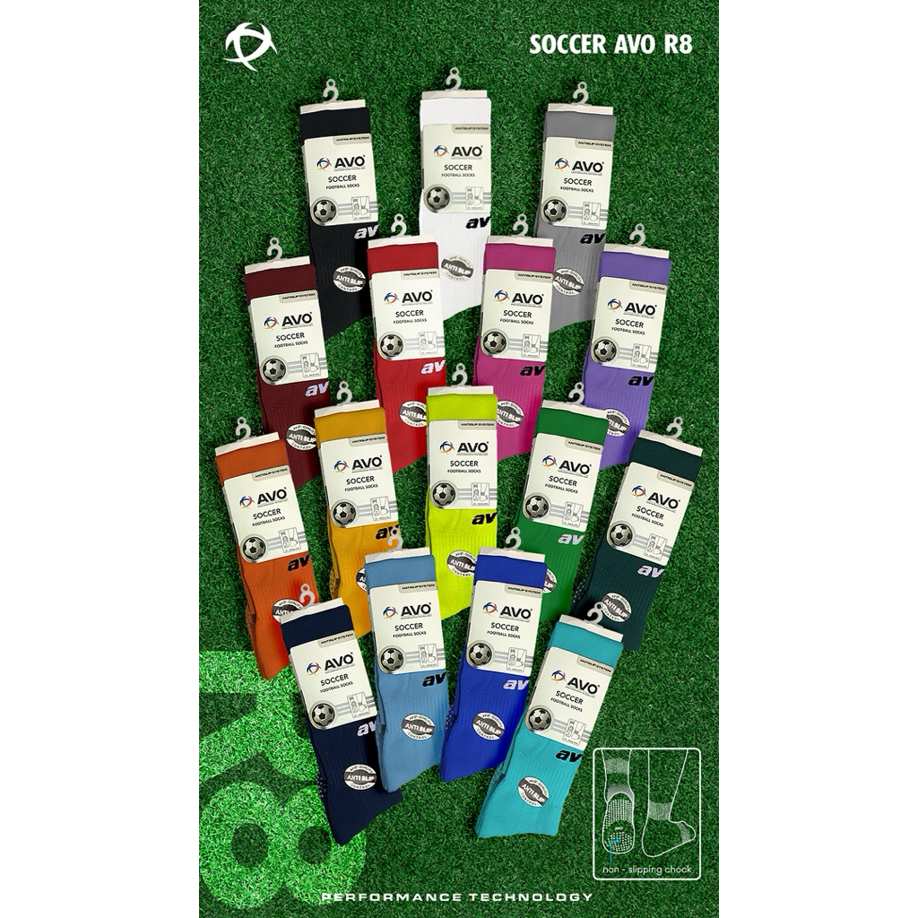KAOS KAKI ANTI SLIP AVO PANJANG DI ATAS LUTUT R8