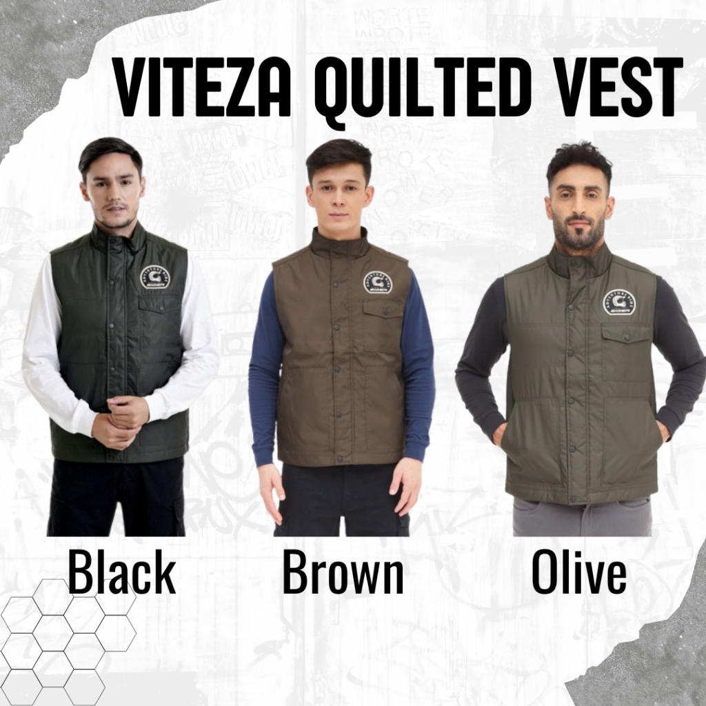 JAKET VEST VITEZA QUILTED=