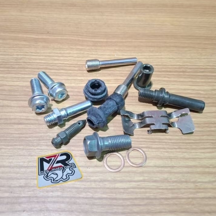BAUD KALIPER CAKRAM DEPAN/MUR BAUT DISC BRAKE/KEPALA BABI REM HONDA TIGER 2000 LAMA/NEW REVO VERZA 1