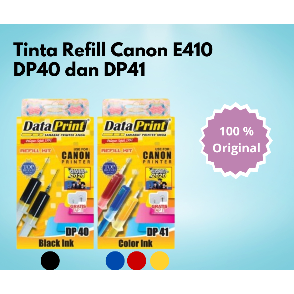 DATAPRINT Tinta Printer Canon IP2770 E410 Refill Tinta Suntik