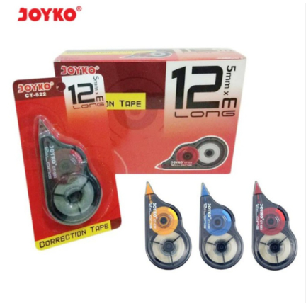 

( PAK ) Tipex Kertas Joyko CT-522 12m Long / Correction Tape Joyko CT-522