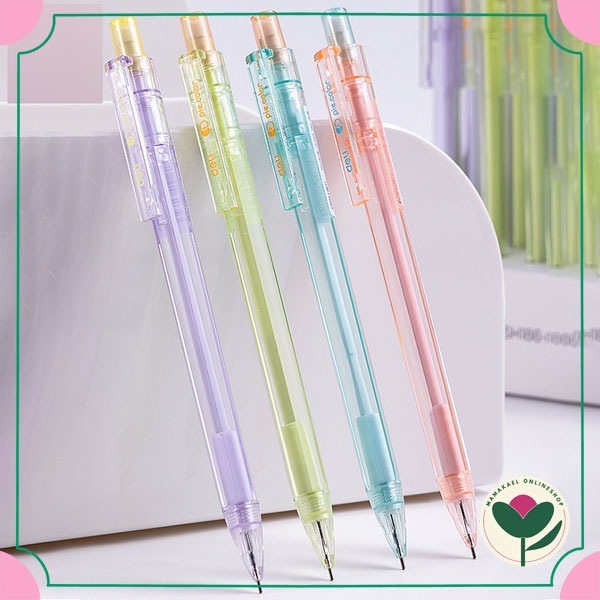 

Deli piecolor mechanical pencil 0.5 mm pensil mekanik warna pastel lucu cute MK2053