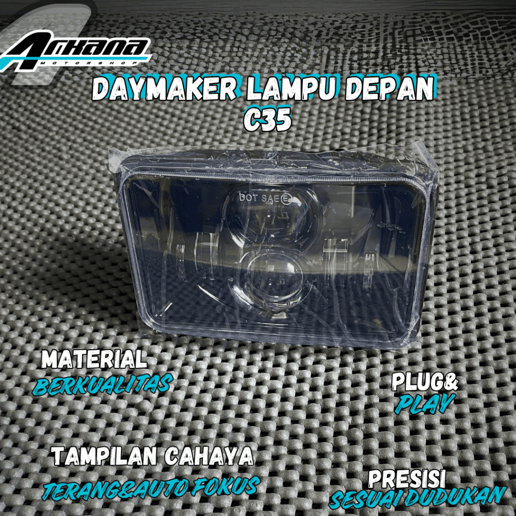 Lampu depan LED bentuk oval tipe C35 Original Yamaha motor RXK RX King Rxk New