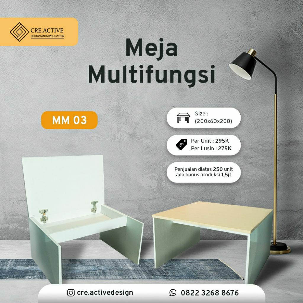 Meja belajar, Meja Kerja, Meja Multifungsi