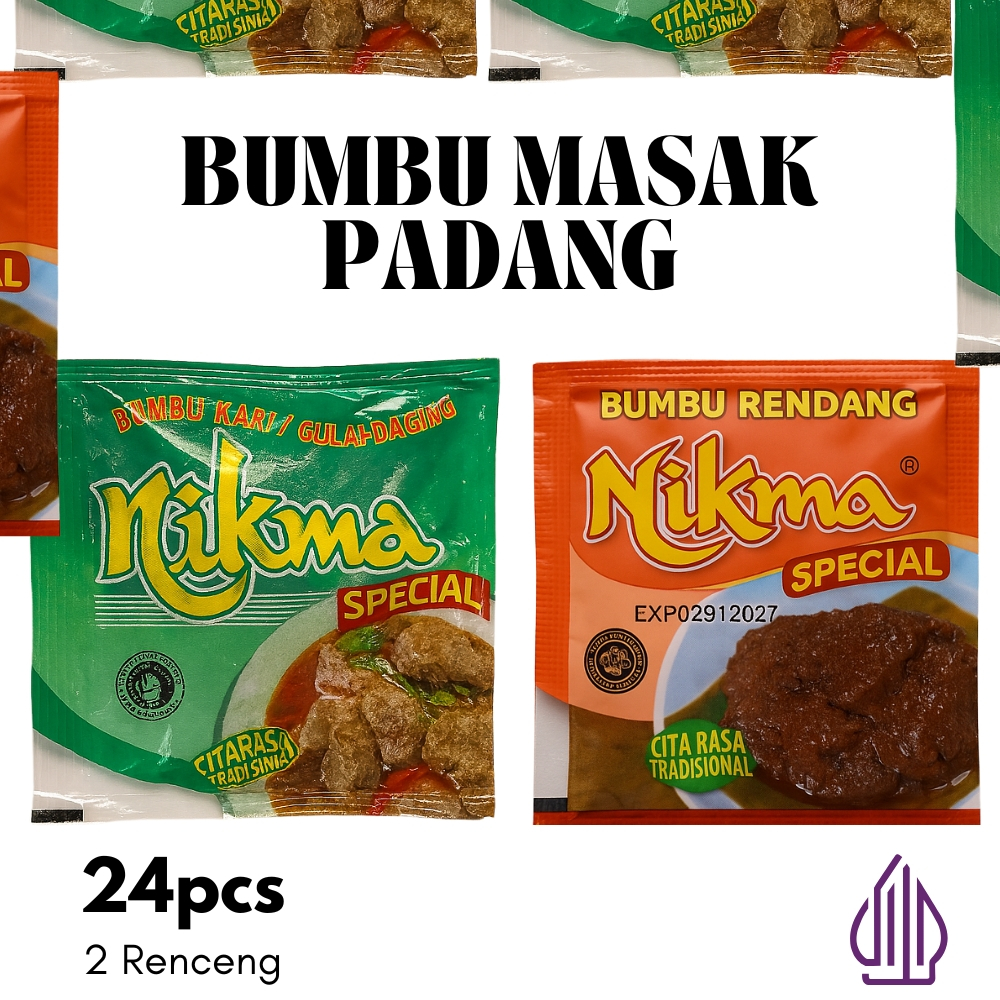 

Bumbu Instan Rendang Gulai Padang Halal Asli Minang Paket 24 Sachet Masakan Hemat Praktis