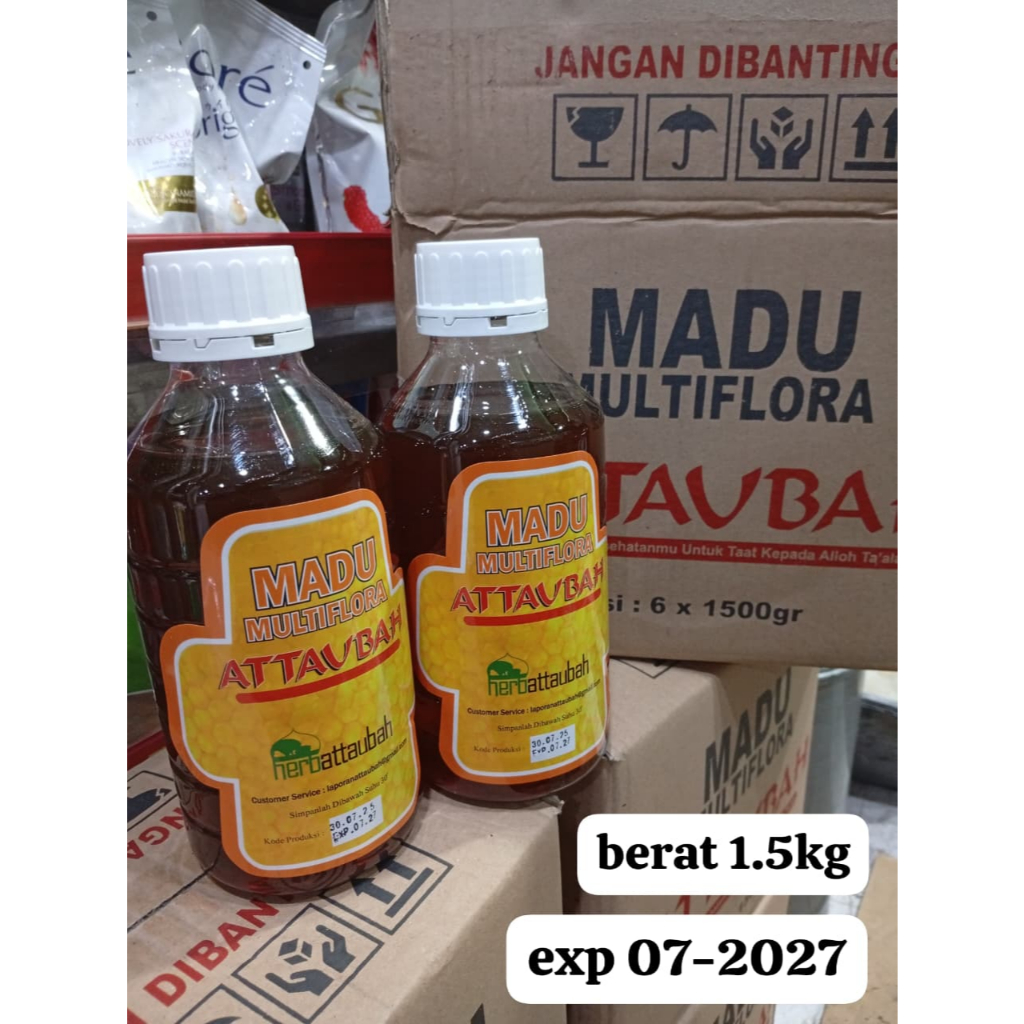 

COD Madu Multiflora Attaubah Besar 1500 gr ( Lolos Uji Lab ) | Original_
