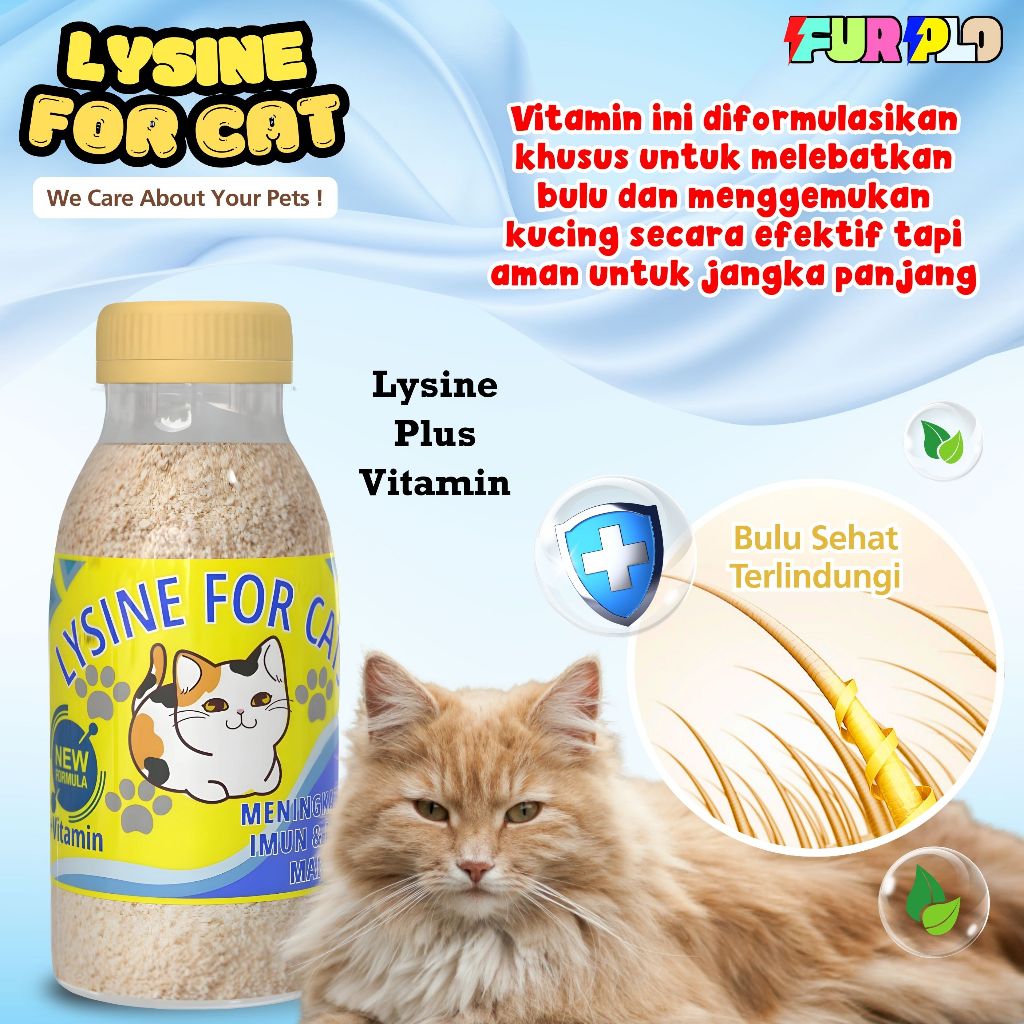 Vitamin Kucing Penambah Nafsu Makan Penggemuk Kucing Kitten Furplo
