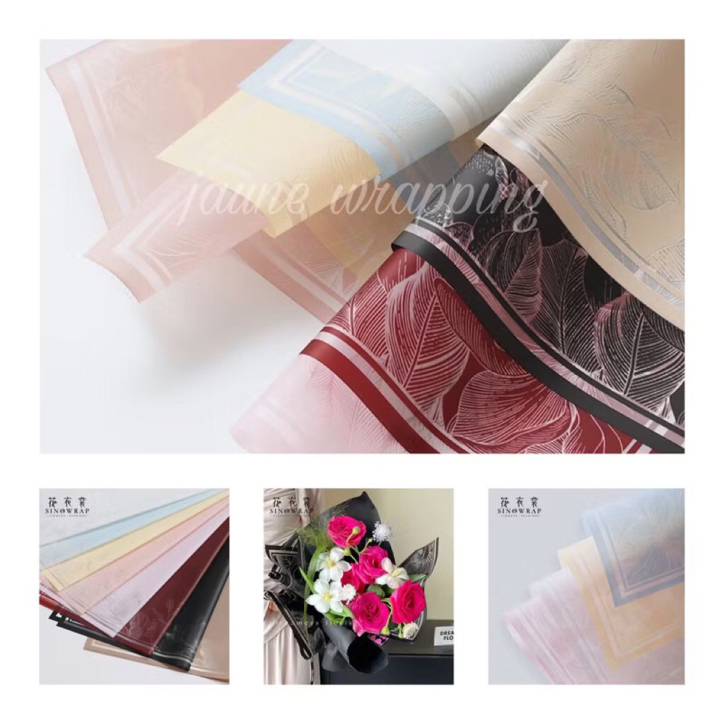 

[1PAK/20LEMBAR] JHA Kertas Buket Bunga / Flower Wrapping Paper Cellophane