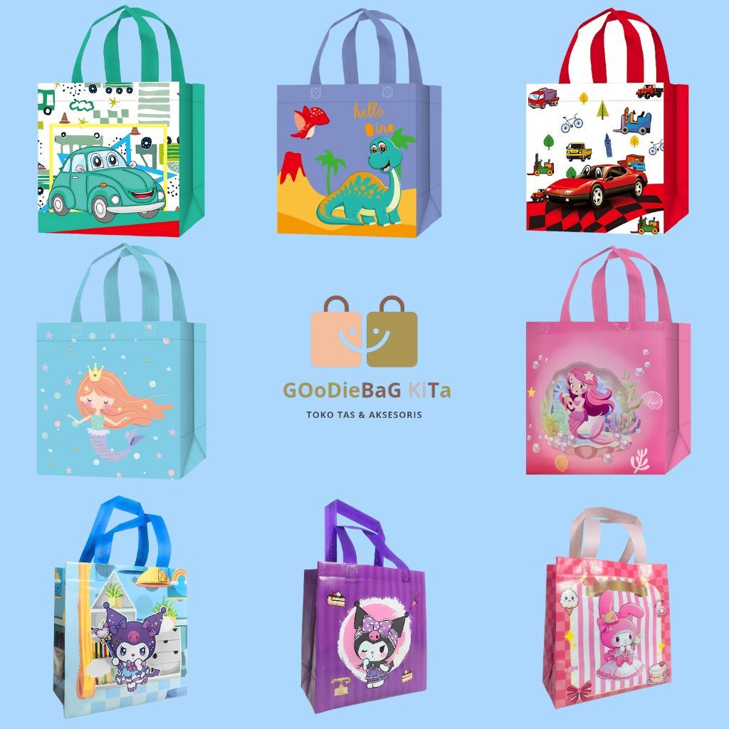 

Tas souvernir/tas ultah anak anak/tas spunbond/tas belanja/termurah