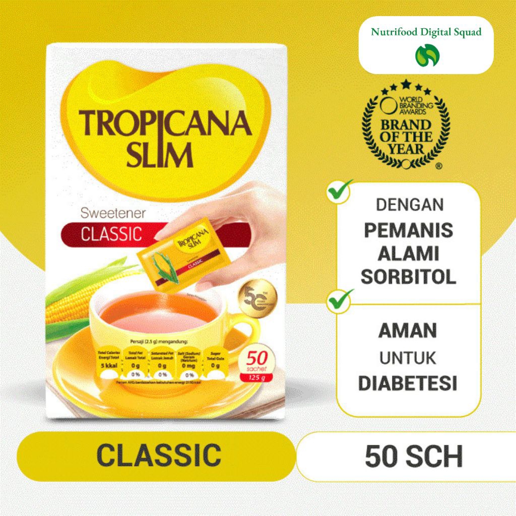 

TropicanaSlim Swetener Clasic 50's