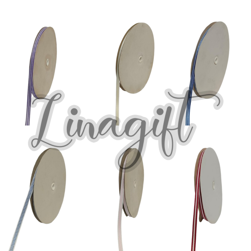 

( Rol 50 Yard ) PITA POLYESTER WEBBING 6MM POLIESTER DEKORASI SOUVENIR