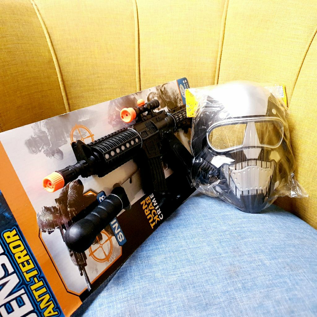 GDM - Mainan set tembakan topeng starwars nyala bunyi anak laki laki