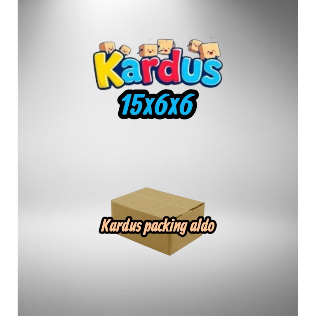 

kardus box packing 15x6x6
