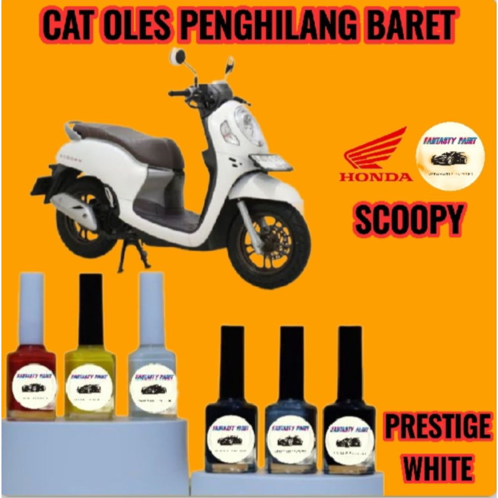 CAT OLES PENGHILANG BARET MOTOR HONDA SCOOPY 2018,2019,2020,2021,2022,2023,2024 PUTIH MUTIARA/PRESTI