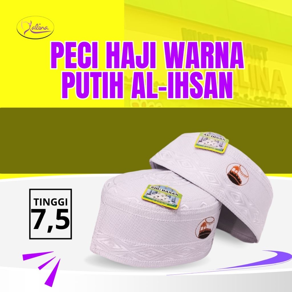 Peci Haji Al Ihsan Putih
