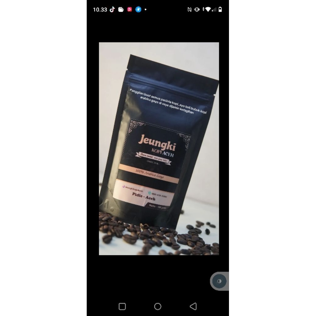 kopi arabica Gayo premium