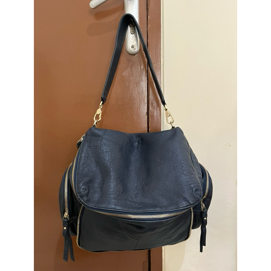 Tas Preloved Hobo Bag Sling Bag Shoulder Bag Kulit Asli Kuljah Finn Esker
