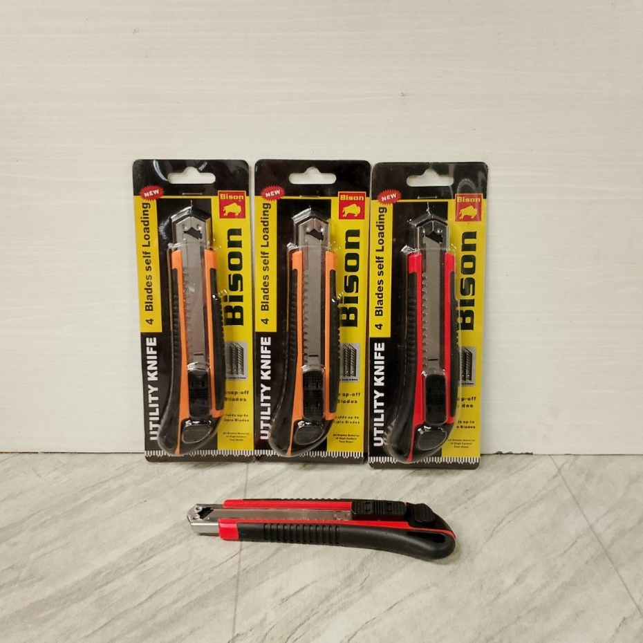 

Pisau Cutter Besar Merk Bison 4 Blades 1PCS