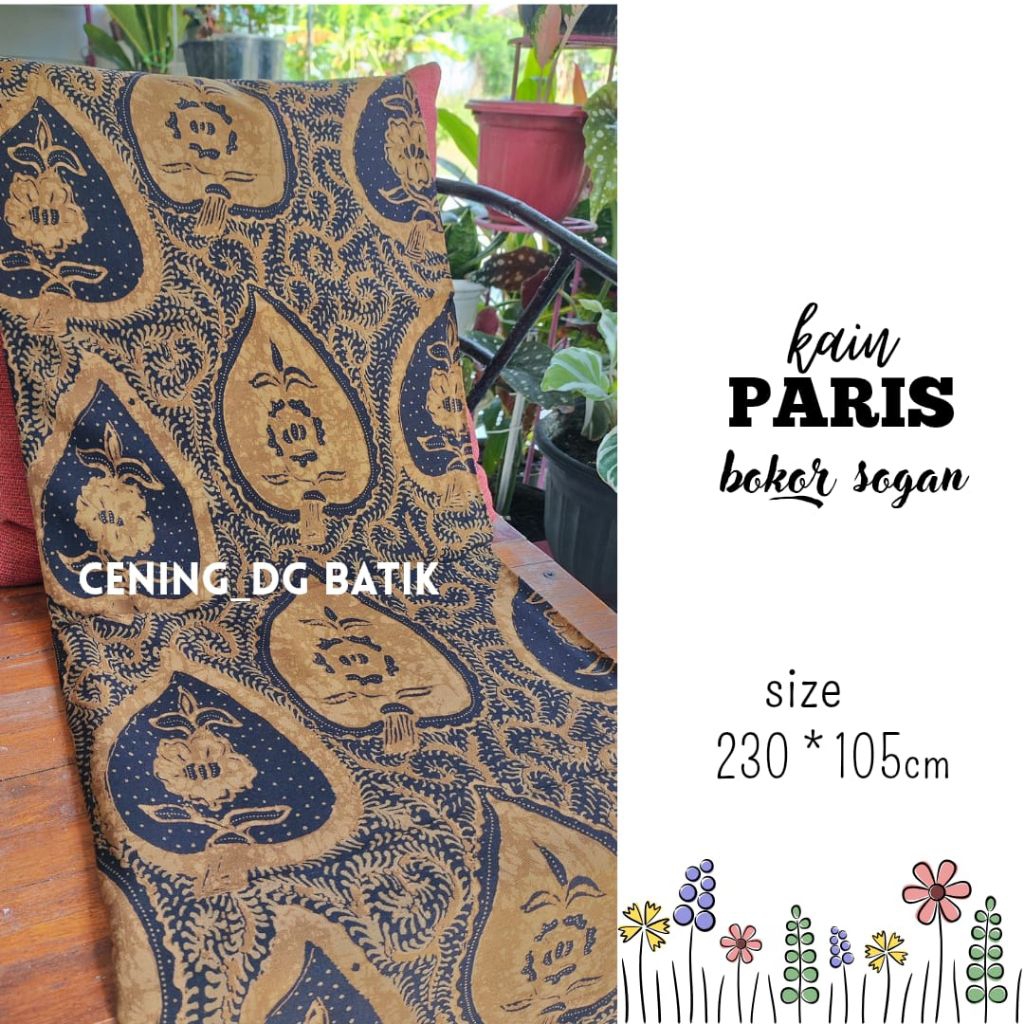 kain batik { PARIS } motif bokor sogan