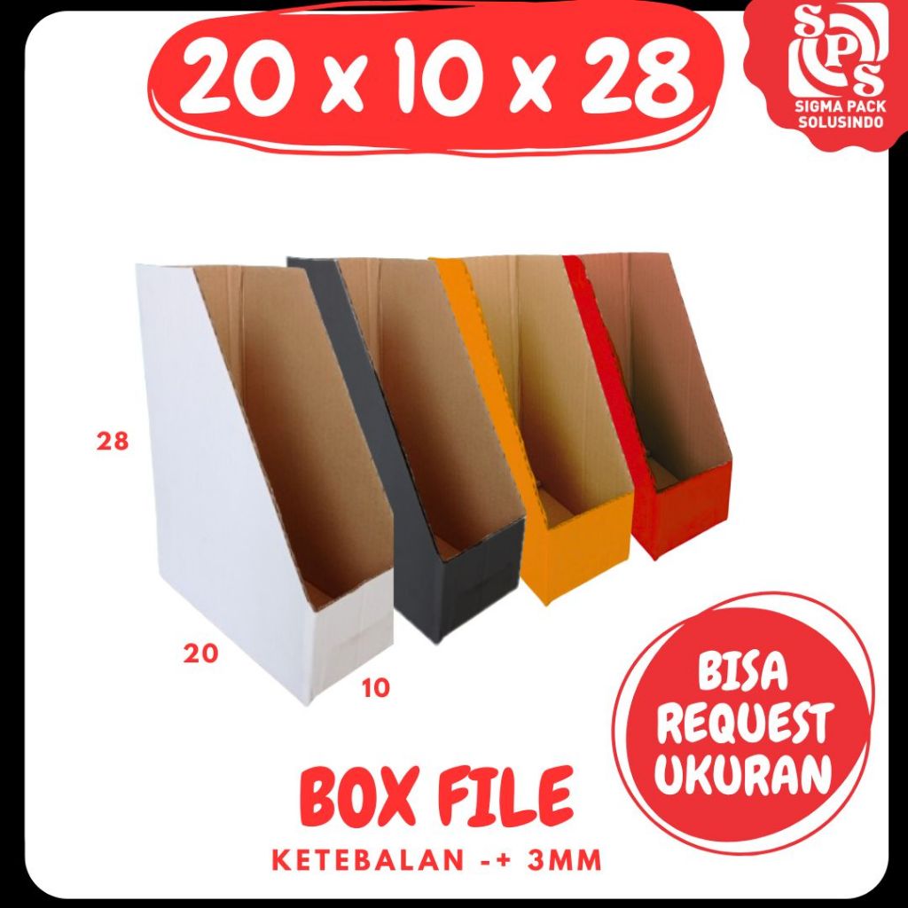 

Box Rak Kecil 20x10x28 Box File dus packing kotak kemasan karton File Dokumen Kantor